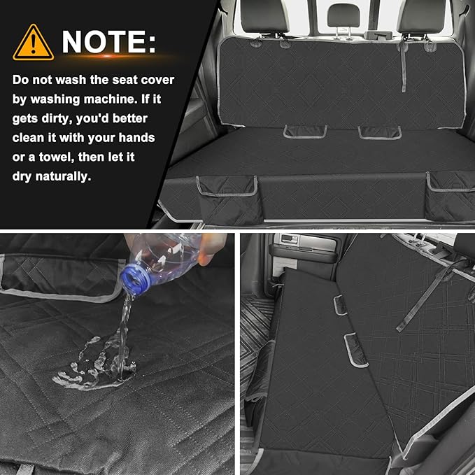 Dog Car Seat Cover for Nissan Rogue 2014-2025 | Waterproof Pet Bench Seat Cover for Back Seat, 600D Heavy Duty Scratch Proof Nonslip Truck Seat Covers for Dogs - Image 6