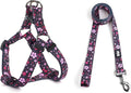 Dog Harness Leash Set Adjustable Heavy Duty No Pull Halter Harnesses for Small Medium Large Breed Dogs Back Clip Anti-Twist Perfect for Walking by QQPETS