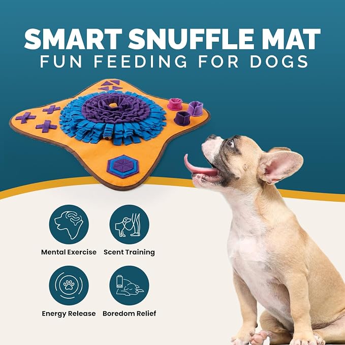 PET ARENA Adjustable Dog Snuffle Mat, Interactive Feeding Enrichment Toy | Encourages natural foraging, slows eating, reduces boredom, and provides mental stimulation for pets of all ages. - Image 2