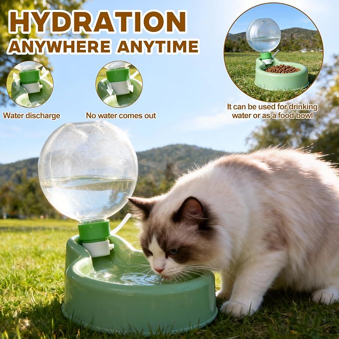 Cat Water Fountain,2.2L/74oz Cat Fountain – Ultra Quiet Upgraded Automatic Pet Water Fountain with 3 Replaceable Filters,12oz Pet Outdoor Water Bottle&Cat Drinking Fountain for Small Dogs (Blue) - Image 7