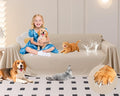 Loiion Cat Scratch Couch Cover Waterproof Sofa Cover 150"x91" Almond | Pet-Friendly Couch Protector, Anti-Scratch & Non Slip Sofa Cover For Cats Dogs Kids, Machine Washable by Loiion