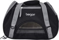 Coastal Pet Bergan Comfort Carrier - Breathable Travel Carrier for Dogs & Cats - Black & Grey, 16" x 8" x 11" by Bergan+by+Coastal+Pet