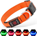 Illumifun LED Dog Collar, Adjustable Light Up Dog Collars, USB Rechargeable Water-Resistant Glowing Safety Collar Light (Orange, Small) by Illumifun