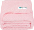 PetAmi Waterproof Dog Blanket, Leakproof Pet Blanket, Twin 60x80 Light Pink | XL for Large Dogs, Furniture Sofa Couch Cover Protector, Fleece Cat Throw Bed Crate Kennel, Reversible Washable Soft Plush by PetAmi