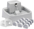 PetSafe Oasys Pet Fountain, 1/2 Gallon, Cats & Small Dogs, Extra Filters | Adjustable Flow Control, Whisker-Friendly Tray, Extra 12-Pack Replaceable Carbon & 2-Pack Foam Filters Included by PetSafe