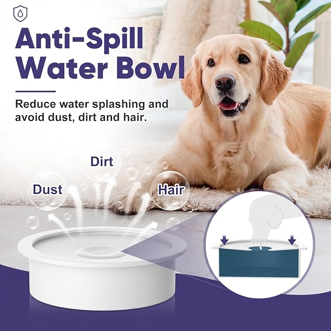 XIAZ Elevated Dog Bowls Large Breed Raised Dogs Bowl Stand Large/Medium Sized Dog Slow Feeder Dogs Bowls Food Water Stands 5 Heights Adjustable 9/11/12/14in Pet Feeder Dish Station - Image 5