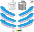 Cat Water Fountain Filter Replacement Upgrade Cat Fountain Filter Arc-Shaped Safe Washable Animal Water Fountain Filters with 4 Filtration System for HAPUP Dog Kitty Spout Cat Fountain by HAPUP