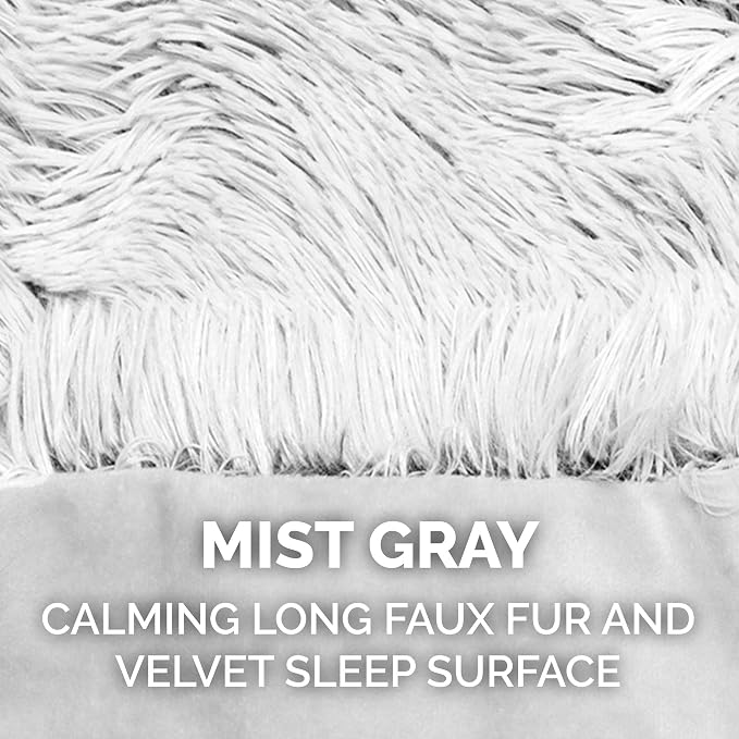 Furhaven Waterproof Throw Blanket for Dogs & Indoor Cats, Reversible Protective Pet Blanket, Small, Long Faux Fur & Velvet, Mist Gray - Image 6