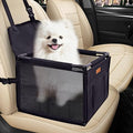 Dog Car Seat Puppy Portable Pet Booster Car Seat with Clip-On Safety Leash and Stable Fram, Anti-Collapse,Perfect for Small Pets by SWIHELP