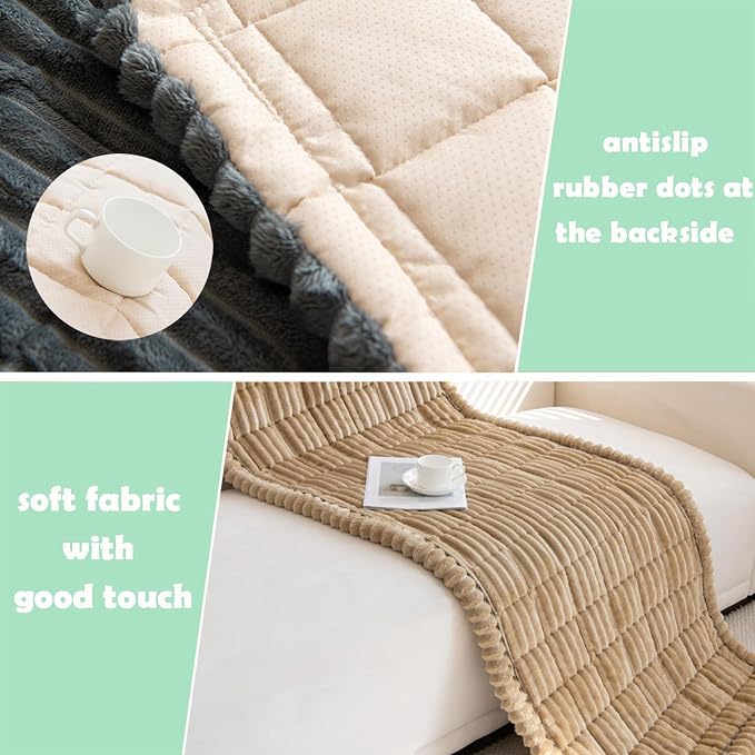 ZQFFB Couch Cover for Dogs Washable Non-Slip Pet Friendly Sofa Protector | Multiple Sizes Dog Blanket Fit Sectional Sofas & Loveseats, Prevents Pet Hair, Scratches & Stains - Image 5