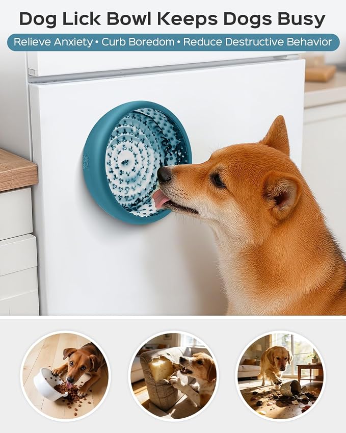 Dog Lick Bowl for Dogs S, Lick Mat, Dog Slow Feeder | Strong Suction Base, BPA-Free Silicone, Freeze Licking Bowl for Anxiety Relief, Enrichment & Distraction, Dishwasher Safe - Image 2