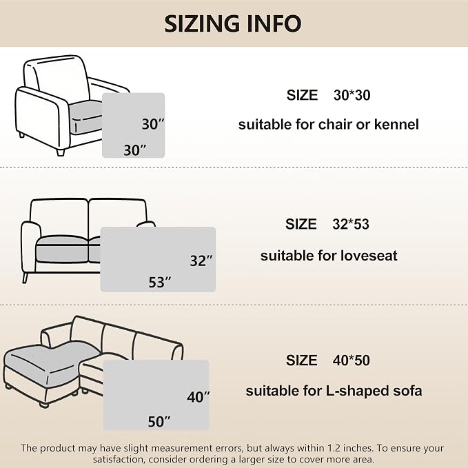 gogobunny 100% Double-Sided Waterproof Dog Bed Cover Pet Blanket Sofa Couch Furniture Protector for Puppy Large Dog Cat, Reversible (40x50 Inch (Pack of 1), Dark Beige/Light Beige) - Image 7