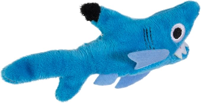 Mad Cat Shark Biter Ocean Themed Catnip and Silvervine Cat Toy, Pack of 1 | Sea creature design felines grab, wrestle and chomp during energetic play sessions, sparks natural instincts at home daily - Image 2