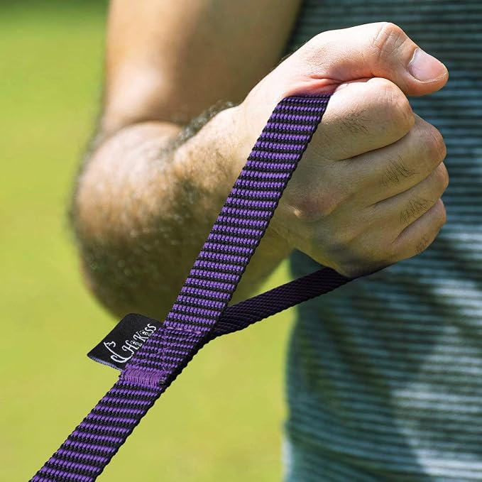 Hi Kiss Dog/Puppy Obedience Recall Training Agility Lead - 15ft 20ft 30ft 50ft 100ft Training Leash - Great for Training, Play, Camping, or Backyard(50ft,Black_Purple) - Image 2