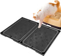 2Pack Cat Litter Box Step, Cat Litter Catcher, Expandable Interlock Litter Mat, Washable Easy Clean, Waterproof & Urine Proof, Black by Rarenut