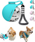 Portable Dog Water Bottle for Small Dogs: 285ml 2-in-1 Insulated Compact Leak-Proof Stainless Steel Round Water Dispenser with Collapsible Bowl for Daily Walks, Short Hikes & Travel by Unknown