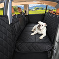 Waterproof Hard Bottom Car Seat Cover for Dogs with 2 Dog Seat Belts | Waterproof,Mesh Window,Zero Slide,Easy Removal & Storage,Heavy-Duty Oxford Fabric,Double-Stitched Seams by Comwish