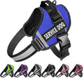 JSXD Dog Harness,No-Pull Service Dog Harness with Handle Adjustable Outdoor Pet Dog Vest 3M Reflective Nylon Material Vest for Breeds,Easy Control for Small Medium Large Dogs by JSXD