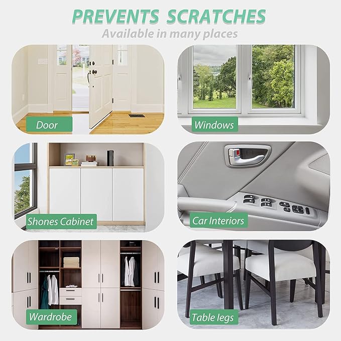 Anti-Cat Scratch Furniture Protector, 200" x 12", Single-Side Cat Couch Scratch Protector with 50 Twist Pins + 1 Scraper - Image 9