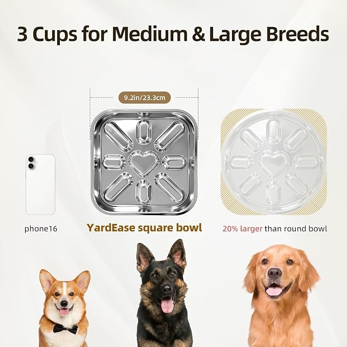 2 Packs Stainless Steel Slow Feeder Dog Bowls Medium & Large Breed 3 Cups, Food Grade 304, Non-Slip Base, Metal Slow Feeder Dog Bowls, Dishwasher & Chew-Proof & Rustproof - Image 3