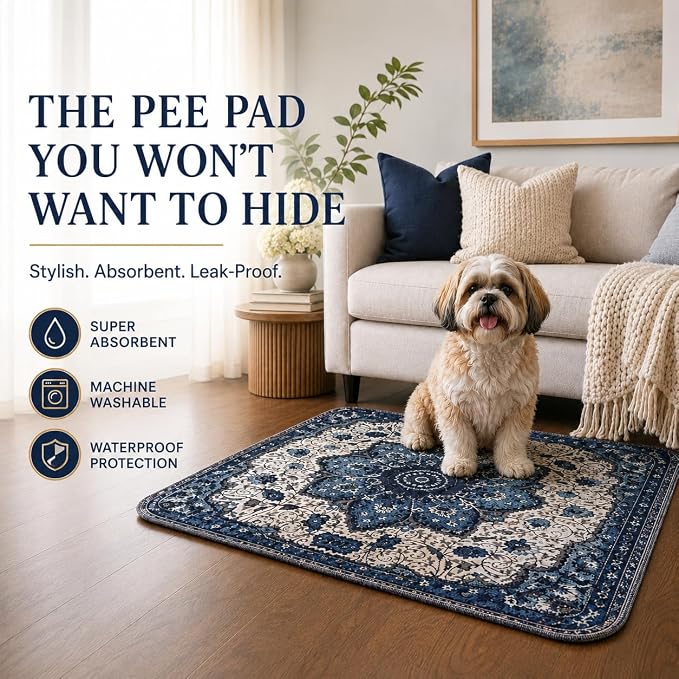 PUPIBOO Washable Pee Pads for Dogs and Cats - Super Absorbent Reusable Puppy Training Pads - 100% Waterproof, Leak-Proof & Non-Slip Whelping Pads for Pet Housebreaking - Image 2