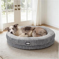 BALANCE Donut Dog Bed, 36 Inches Round Dog Bed Large Size Dogs Washable, Orthopedic Calming Dogs Beds for Kitten, Fluffy Plush Faux Fur Pet Bed with Anti-Slip Bottom by BalancePet