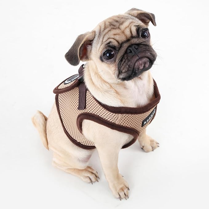 PUPPIA International Harness Soft B Vest, Medium, Beige - Image 4