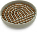 Should We Go? Slow Feeder Dog Bowls - Small Size Silicone Slow Eating Dog Bowl for Puppies & Dogs with Suction Cup -Dishwasher-Safe, Lick Mat Design, Reduces Gulping, for All Breeds, 6”x1.25”- Sage by ShouldWeGo