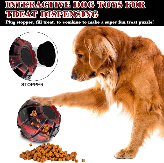 Yipetor Interactive Dog Chew Toy, Large Enrichment Frozen Treat Lick Ball | Durable Rubber, 3in1 Functional, Treat Fillable, IQ Puzzle, Separation Anxiety, Licking Clam, Dishwasher Safe, Slow Feeder - Image 5