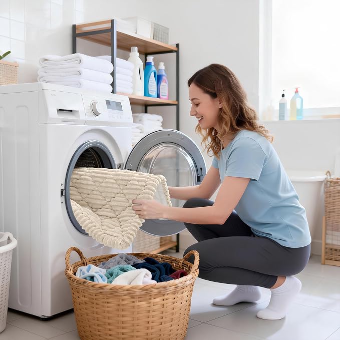 Smiry Couch Cover for Dogs Washable, Non Slip Fuzzy Pet Sofa Protector | Soft Thick Furniture Cover for Sofa, Loveseat and Sectional, Scratch & Pet Hair Resistant (Apricot, 27.6" x 47") - Image 10