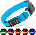 Illumifun LED Dog Collar, Adjustable Dog Light Up Collars, USB Rechargeable Safety Collar Light Glow in the Dark (Blue, Large) by Illumifun