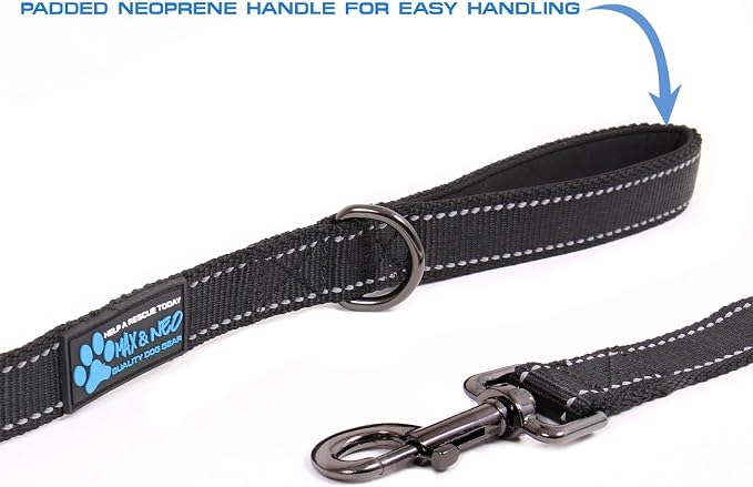 Max and Neo Reflective Nylon Dog Leash - We Donate One for Every Sold (Purple, 6ft) - Image 3