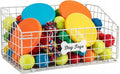 Dog Toy Bin-Dog Toy Basket-Metal Storage Box-Chew-Proof Dog Food Toy Storage Container-Dog Storage Organizer-For Puppy Leash,Accessories,Blanket Food Storage Container-(White) by Unknown