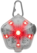 Ruffwear, Beacon Safety Light for Dogs, Rechargeable, Clear Lake | Durable & Waterproof, High Performance Safety Light Visible in Low-Light Conditions or Inclement Weather, 3 LED Color Options by RuffwearInc