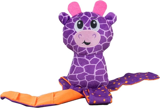 Outward Hound by Nina Ottosson Silly Legz Interactive Plush Dog Puzzle Dog Enrichment Toys, Plush, Floppy, Long, Giraffe, Purple by OutwardHound