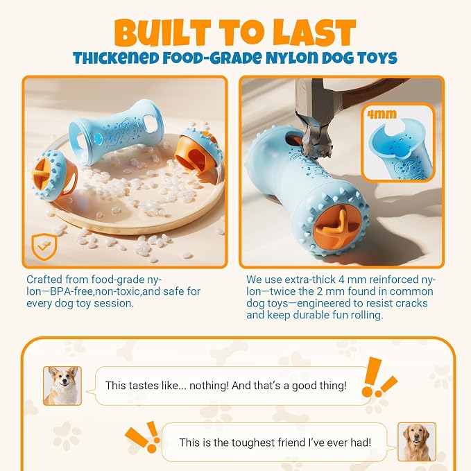 FOXMM Interactive Treat Dispensing Dog Toys – Adjustable Puzzle Toy | To Keep Dogs Busy, Enrichment, Mental Stimulation, Cognitive Fun and Boredom Buster for Puppy Teething, Small & Medium Dogs - Image 5