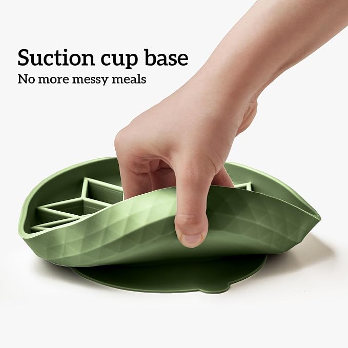 OHMO Slow Feeder Dog Bowl, 7.3" Lick Mat for Dogs, Diamond, Camo Green | Cat Slow Feeder Bowl, Anti Choking, Enrichment Toys, Easy Clean BPA-Free Silicone Feeding Bowl, Boredom and Anxiety Reducer - Image 6