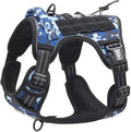 Auroth Tactical Dog Training Harness No Pulling Front Clip Leash Adhesion Reflective K9 Pet Working Vest Easy Control for Small Medium Large Dogs Blue Camo S | No Choke, Heavy Duty, Reflective, Military K9, Adjustable, Handle, Easy Control for Walking,... by AurothPets