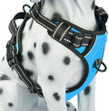 PoyPet No Pull Dog Harness Small, Reflective Vest with Front Clip & Handle | Easy On/Off, No Choke, Adjustable, 2 Leash D-rings, Soft Padded, Breathable, Oxford, for Walking Training, S, Blue by PoyPet