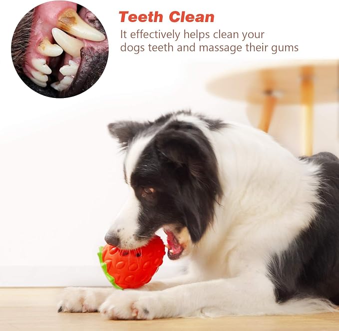 MewaJump Dog Rubber Chew Toys,Treat Food Dispensing Toy Puzzle Toys Ball - Image 5