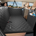 Hard Bottom Dog Car Seat Cover for Back Seat, with Egg Crate Foam | Backseat Extender, Dog Hammock for Cars, SUVs, Sedan, Holds 420lbs, Sturdy Oxford, Large Space, Soft Pet Car Bed, Waterproof by ROUWINNE