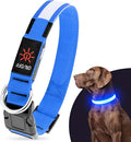 Illumifun LED Dog Collar, Water-Resistant Light Up Dog Collar, Safety Dog Collar Light for Your Dogs Walking Camping(Blue, X-Large) by Illumifun