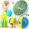 Dog Puzzle Feeder Set with Slow Feeder Bowl & Treat Ball | For Small & Medium Dogs,Adjustable Food Dispensing,Mental Stimulation,Interactive Play by KIPRITII