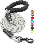 2/4/5/6 FT Dog Leash with Comfortable Padded Handle and Highly Reflective Threads for Small Medium and Large Dogs (5FT-1/2'', Silver) by BAAPET