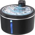 Cat Water Fountain Cordless, 108oz/3L Pet Fountains for Cats Indoor with Stainless Steel Tray, Battery Operated Cat Drinking Fountain with Motion Sens by Jaojcoe