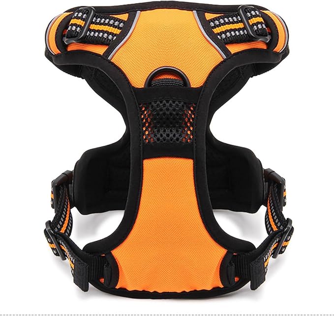 TRUE LOVE Adjustable No-Pull Dog Harness Reflective Vest, Orange, S | Front Clip, No-Choke, Soft Padded, Control Handle, Anti Escape, Dog Car Harness, Walking and Training, Escape Proof, TLH5651 - Image 5