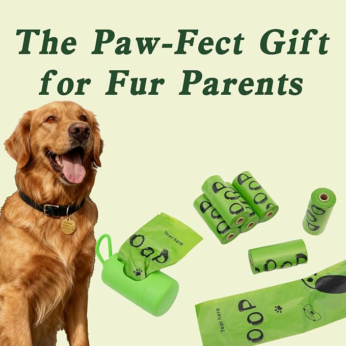 Dog Poop Bags rolls with Dispenser,360 pack Plant-Based Material | Dog Waste Bags Extra Thick Leak-Proof , Lavender-Scented Dog Poop Bags, 13x9 Inch for Bags for Dogs Walking and Cat Litter - Image 9