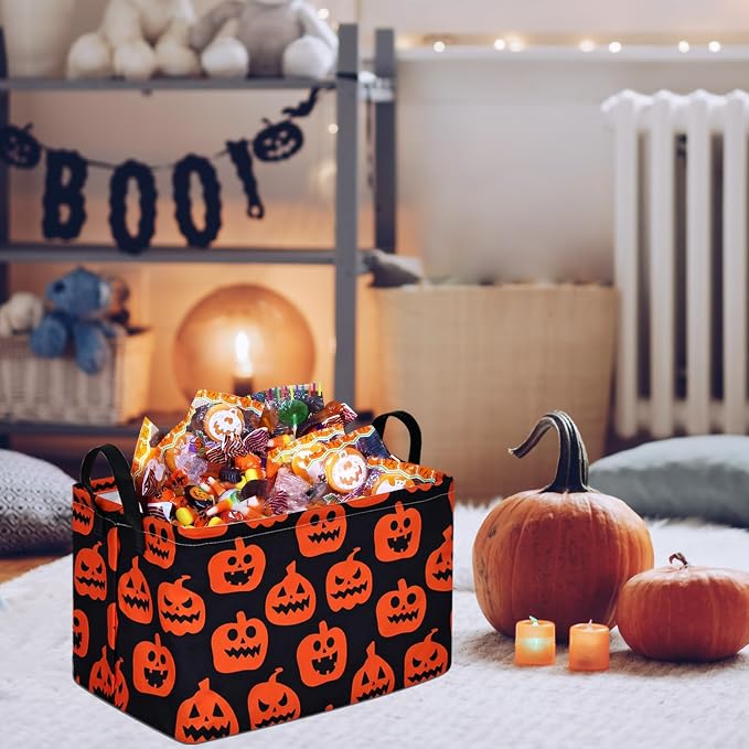 Rectangle Gift Storage Basket Home Shelf Storage Basket Organizer Box Clothes Laundry Hamper Nursery Basket Laundry Basket with Handles - Image 3