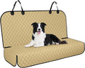 Waterproof Dog Backseat Cover for Cars, Non-Slip Pet Seat Protector, Khaki by NECKORY