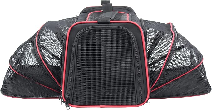 EliteField Expandable Soft Pet Carrier for Cats & Dogs (3-Year Warranty) | Airline Approved, Waterproof, Dual Expansions, Removable Fleece Bed & Cover, Built-In Leash, Top Door, Foldable by EliteField
